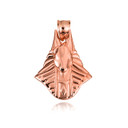 Rose Gold Egyptian Anubis God Of The Dead Guard Dog Head Pendant