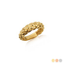 Yellow Gold Dragon Scales Band Ring