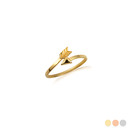 Gold Arrowhead Toe Ring