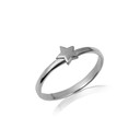 White Gold Celestial Star Ring