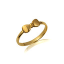 Gold Bow Tie Band Ring