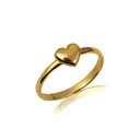 Gold Heart Love Ring