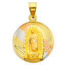 Tri-Color "Our Lady of Guadalupe" Pendant- 1.00 Inch