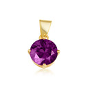 Gold Custom Birthstone Necklace