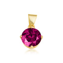 Gold Custom Birthstone Necklace
