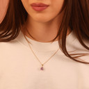 Gold Custom Birthstone Necklace