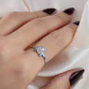 .925 Sterling Silver Starfish And Seashell Ocean Ring on female model