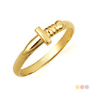 Gold Sword Band Ring