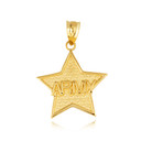 Gold United States Army Officially Licensed Star Pendant