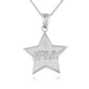 Silver United States Army Officially Licensed Star Pendant Necklace
