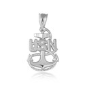 .925 Sterling Silver United States Navy Officially Licensed Chief Petty Officer Pendant