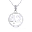 Gold Personalized Jersey Number Sports Circle Pendant Necklace