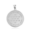 White Gold US Army Historical Stars Pendant