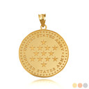 Gold US Army Historical Stars Pendant