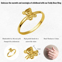 Gold Teddy Bear Ring (Available in Yellow/Rose/White Gold)
