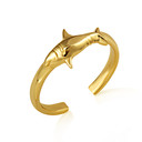 Gold Shark Ocean Toe Ring