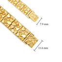 Gold Textured Nugget Bracelet S/L (Available in Yellow/Rose/White Gold)