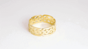 Gold Unisex Eternity Wedding Band Ring Set (Available in Yellow/Rose/White Gold)