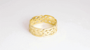 Yellow Gold Irish Celtic Eternity Band Ring