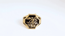 Yellow Gold Black Onyx Enamel Saint Michael Archangel Crest Signet Ring video