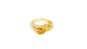 Gold 5 Cut Gemstone Wrap Around Roped Band Ring (Available in Yellow /Rose/White Gold)