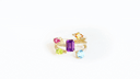 Yellow Gold Pear Cut Double Gemstone Rope Band Ring video