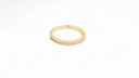 Yellow Gold Pave Set Lab Grown Diamond Wedding Band Ring video