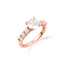 14K Rose Gold Lab Grown Diamond Engagement Ring