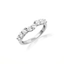 14K White Gold Lab Grown Diamond Engagement Band