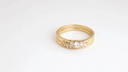 Yellow Gold Pave Lab Grown Triple Set Diamond Wedding Band Ring video