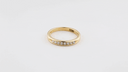 14K Gold Pave Lab Grown Triple Set Diamond Engagement Band Ring (Available in Yellow/Rose/White Gold)