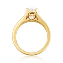 14K Gold Lab Grown Diamond Engagement Ring side view