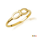 Gold Firefly Nature Band Ring