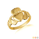 Gold Men's Classic Claddagh Ring