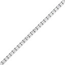 14K White Gold Lab Grown Diamond Tennis Bracelet 3 cts