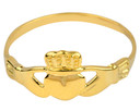 Gold Ladies Claddagh Ring.  Available in 14k and 10k.