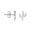 .925 Sterling Silver Desert Cactus Stud Earrings