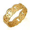 Gold Unisex Timeless Celtic Trinity Knot Ring