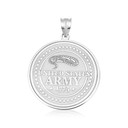 .925 Sterling Silver United States Army Medallion Pendant