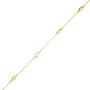 Yellow Gold Oval Link Bracelet