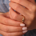 10K/14K Yellow Gold Diamond Star Ring