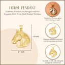10K/14K Gold Horse Necklace (Small/Large)