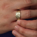 10K/14K Gold Men's 10.5mm Nugget Ring