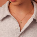 10K/14K Gold Nurse Caduceus Pendant Necklace
