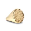 10K/14K Gold Aztec Mayan Sun Calendar Signet Ring 10K/14K Gold Aztec Mayan Sun Calendar Signet Ring