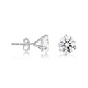 Silver 6mm Cubic Zirconia Martini Stud Earrings  Silver 6mm Cubic Zirconia Martini Stud Earrings