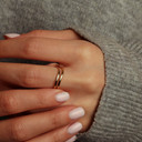 10K/14K Yellow Gold Modern Double Band