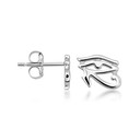 Silver Eye of Horus Stud Earrings