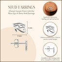 Silver Eye of Horus Stud Earrings