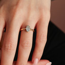 10K/14K Solid Gold Lab Grown Diamond Hamsa Ring